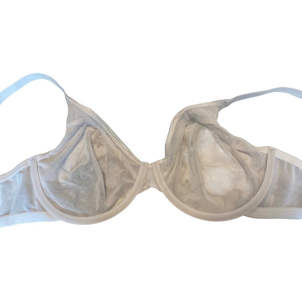 Wingslove See Through Unlined Sheer Lace Bra, Underwire Size‎ 36D - Picture 6 of 7